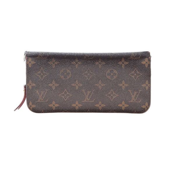 Authentic Louis Vuitton Monogram Portefeuille Insolite Red-Burgundy Long Wallet - Picture 1 of 9